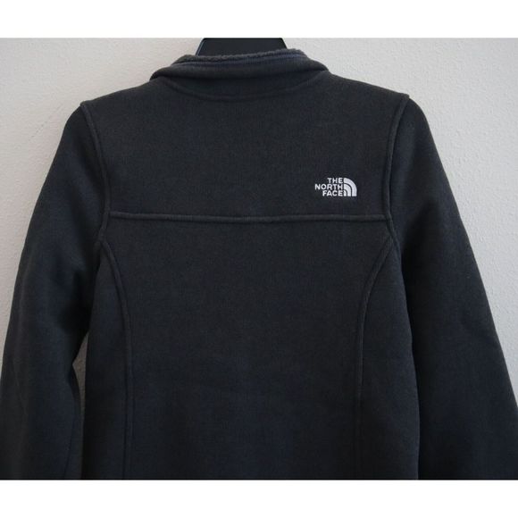 The North Face Women's Sz M Dark Gray Heather Maggy Fleece Full Zip Sweater - Picture 9 of 12